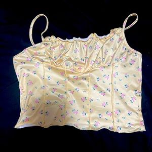 Silk crop top